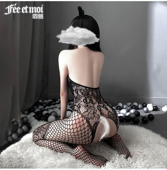 FEE ET MOI Sexy Opened Body Stockings (Black) FEE ET MOI Sexy Opened Body Stockings (Black)